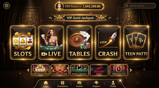 Main screen of gameistan pkr casino page for PK players - 4